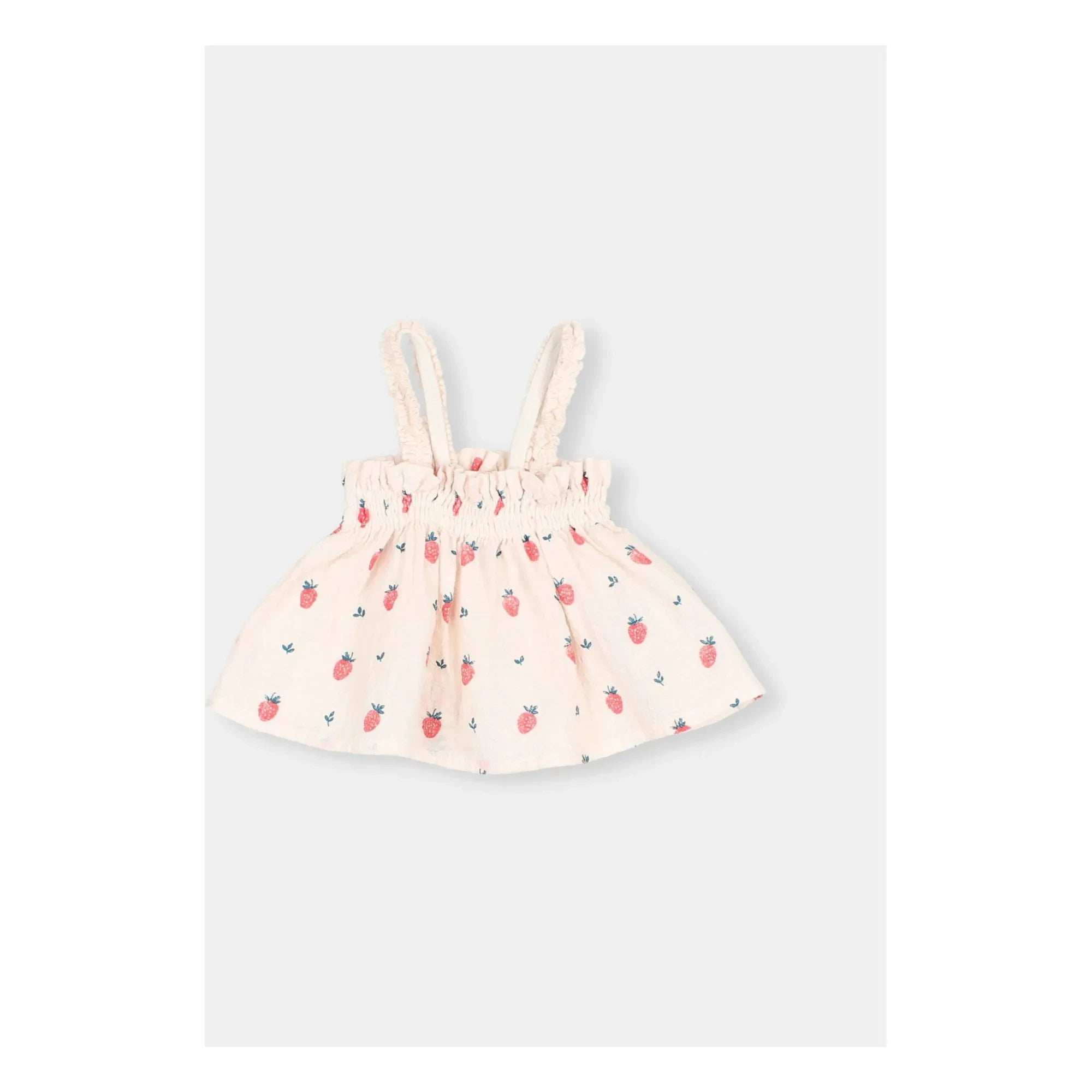 Búho – Bio-Baumwoll-Erdbeer-Top | Blassrosa