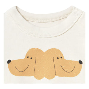 Tinycottons - Sweat Dogs Tiny & Tiny Bio-Baumwolle Baby | Weiß