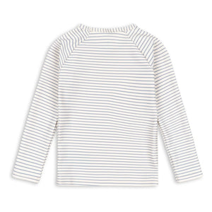 Konges Sløjd - UV-Schutz-Bade-T-Shirt Aster Stripe aus recycelten Fasern | Beige
