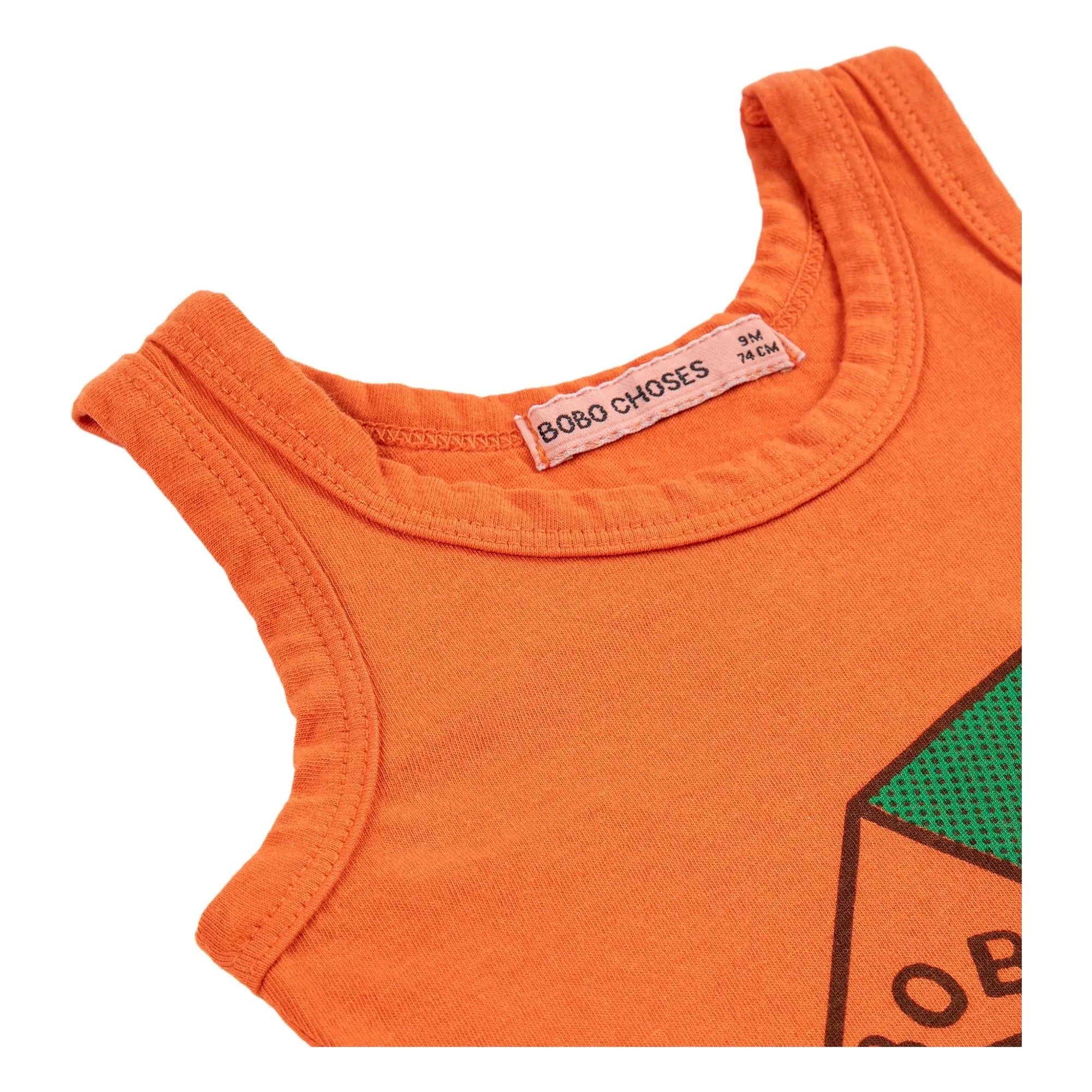 Bobo Choses - Niche Organic Cotton Tank Top | Orange