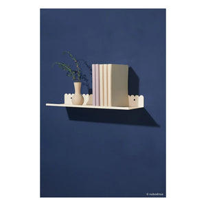 Nobodinoz - Vibes duvar rafı 50x16 cm | Fildişi