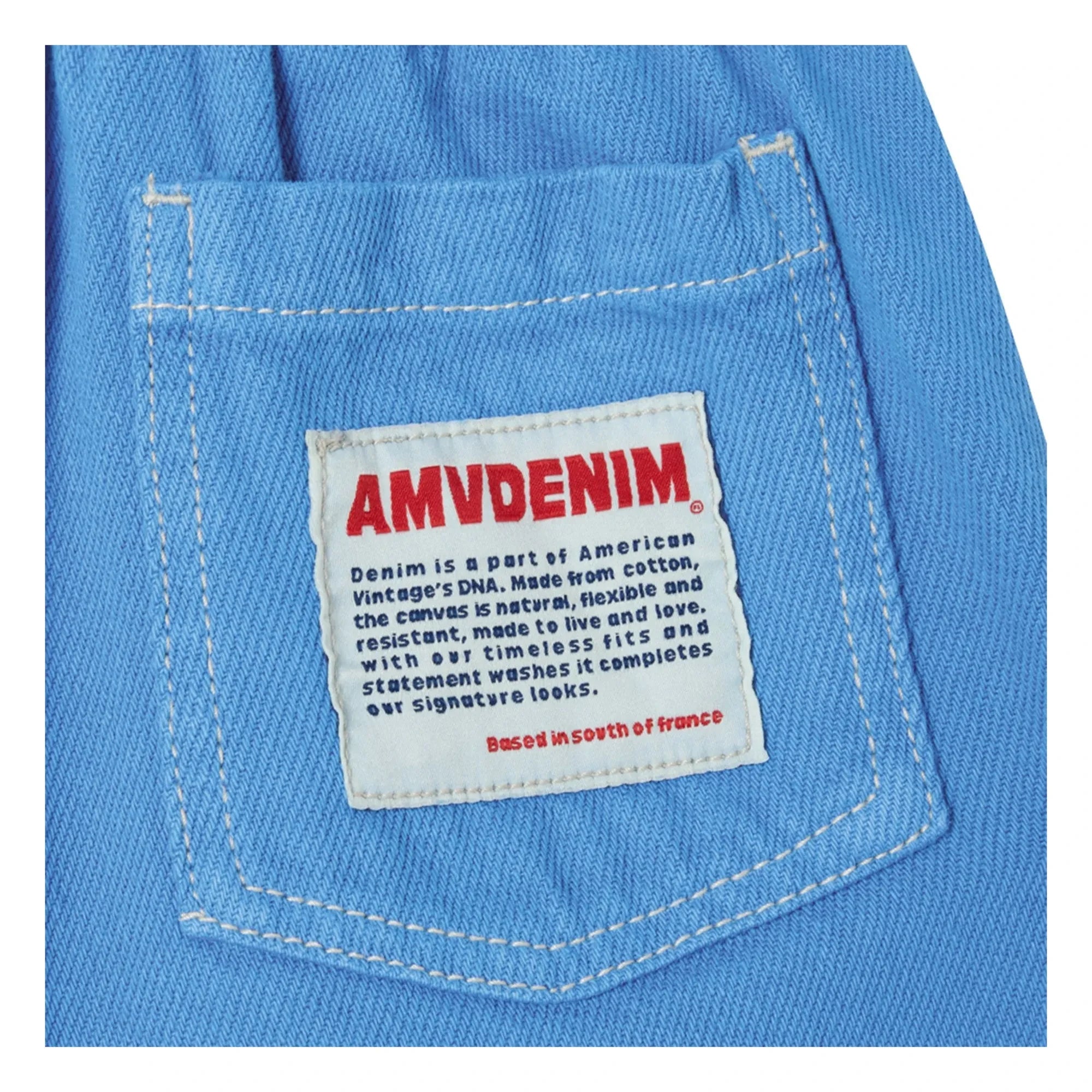 American Vintage - Pusway Organik Pamuk İpli Denim Pantolon | Mavi