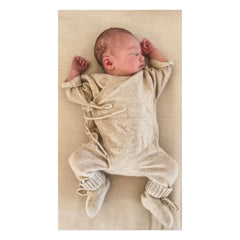 My Little Freckle - Organic Cashmere Baby Romper | Beige