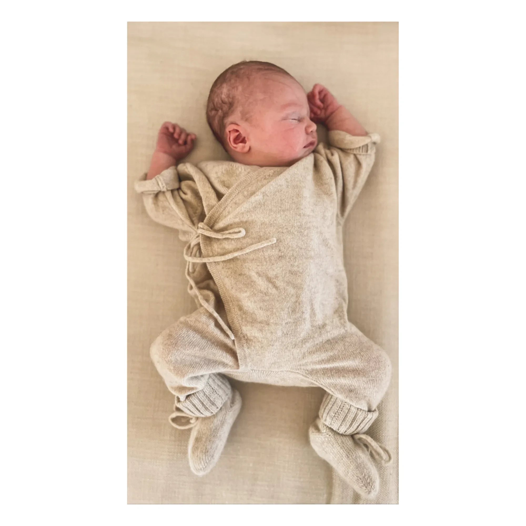 My Little Freckle - Organik Kaşmir Bebek Tulumlu Tulum | Bej