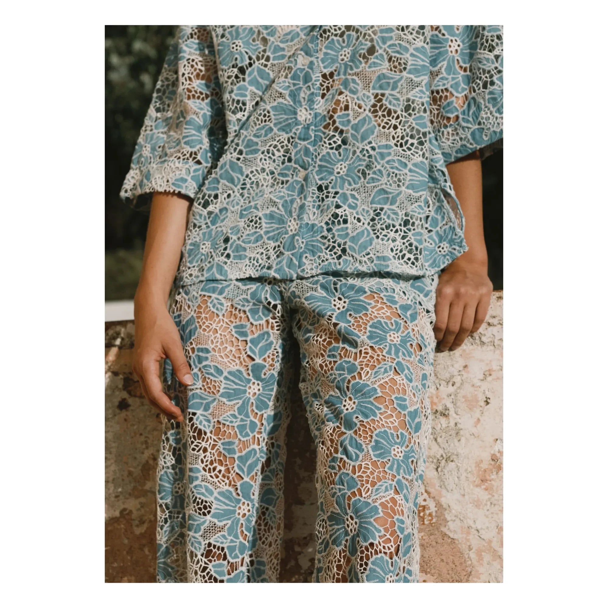 The Tiny Big Sister - Baumwollhose | Blau