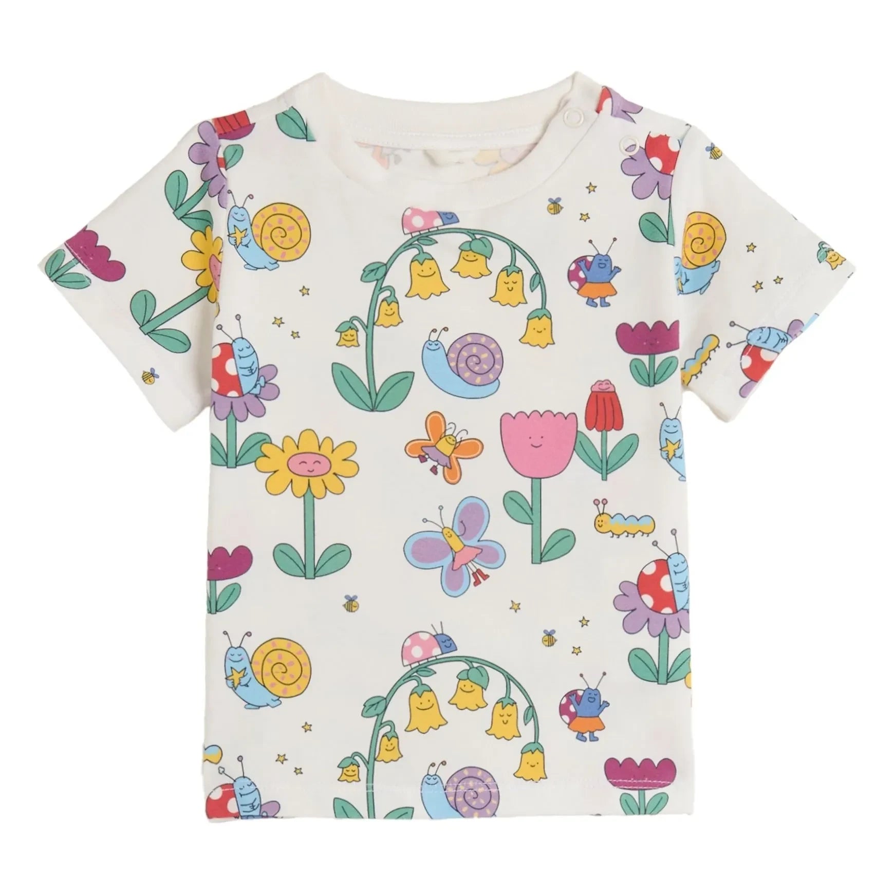 Stella McCartney Kids - Organik pamuk Tişört | Fildişi