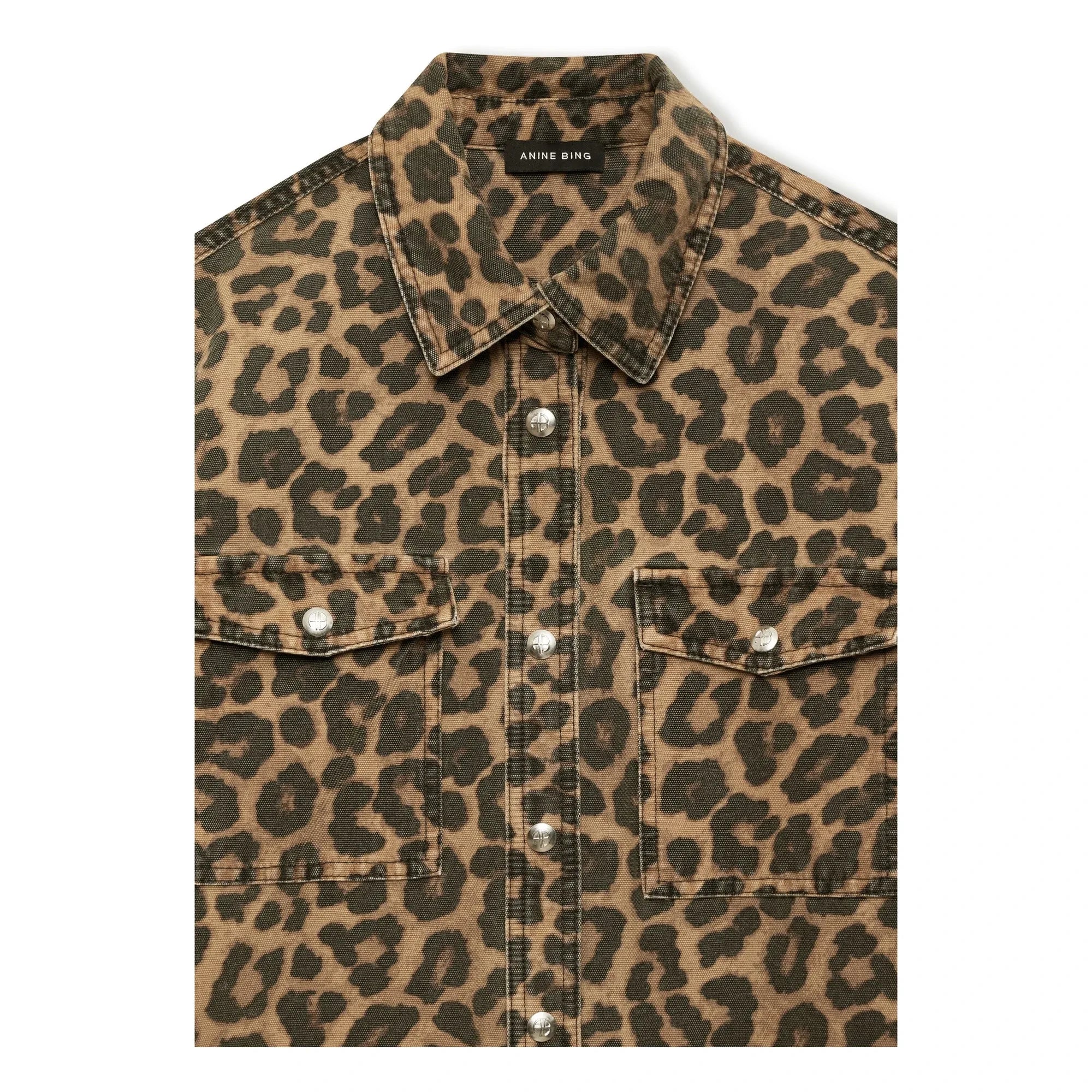 Anine Bing - Paxton Leopar Gömlek | Kahverengi