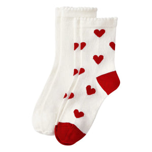 Petit Bateau - Herzsocken 2er-Pack | Rot