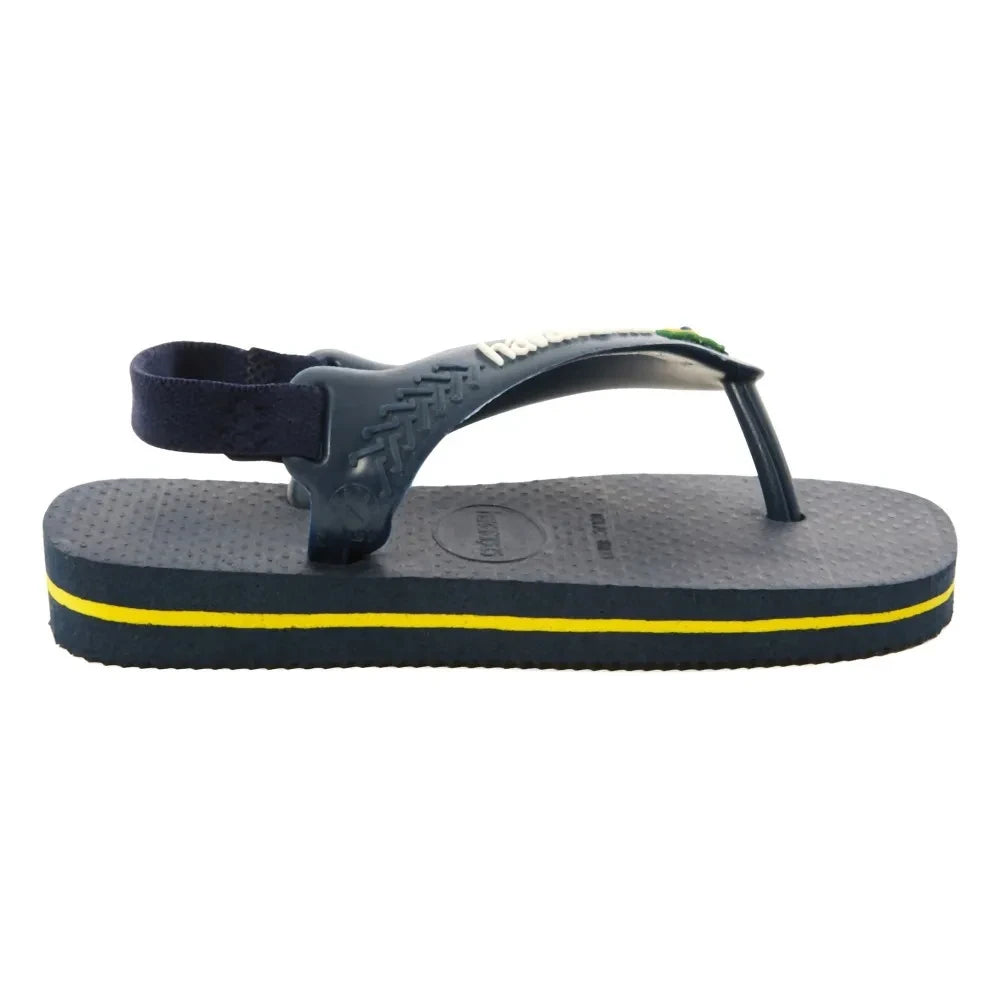Havaianas - Logo Brasil Bebek Parmak Arası Terlik | Gece Mavisi