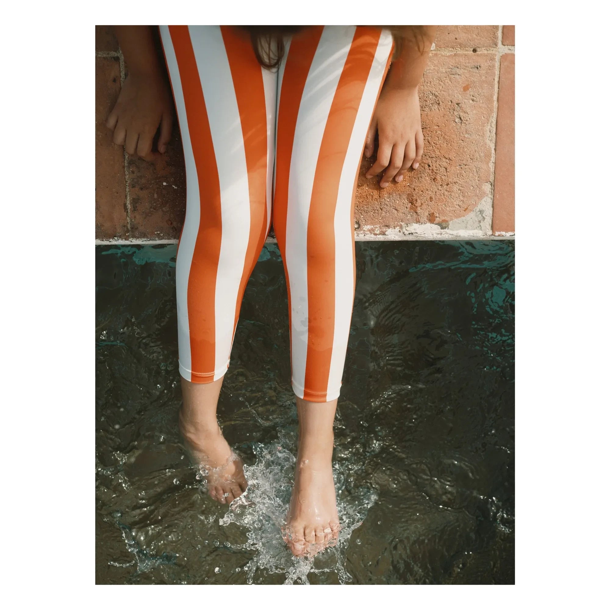 Tinycottons - Striped Leggings | Red