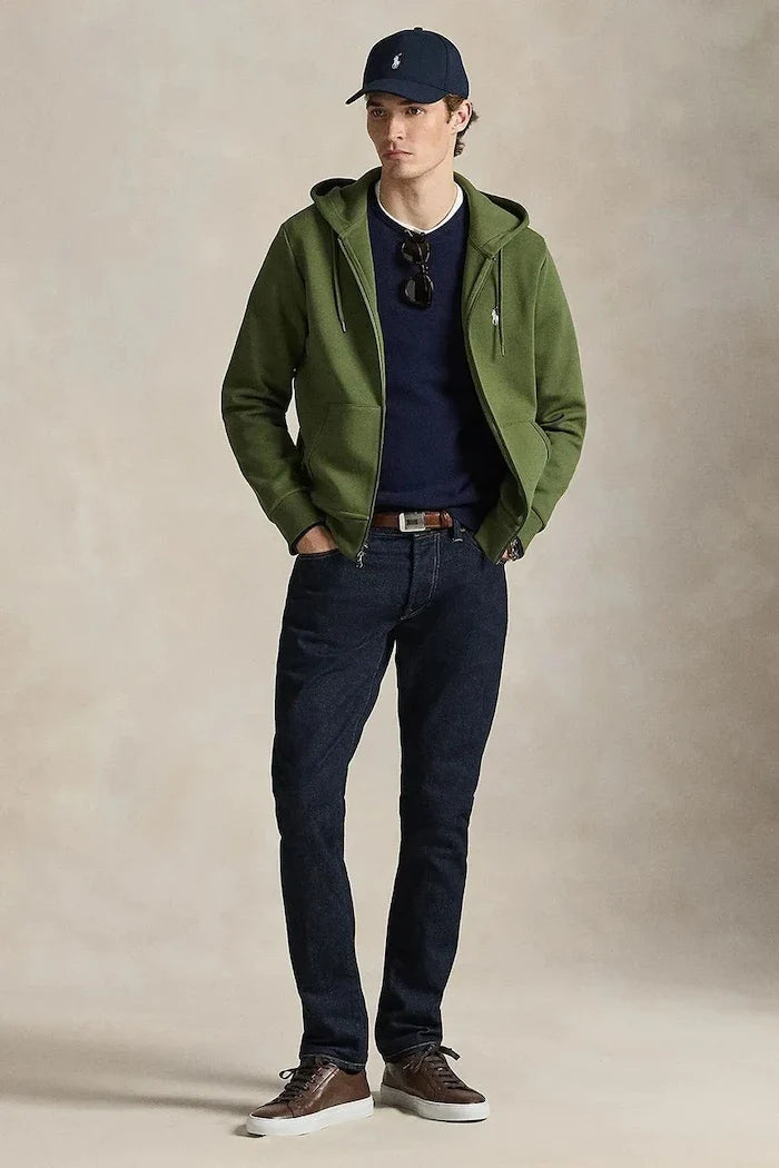 Polo Ralph Lauren fermuarlı kapüşonlu sweatshirt