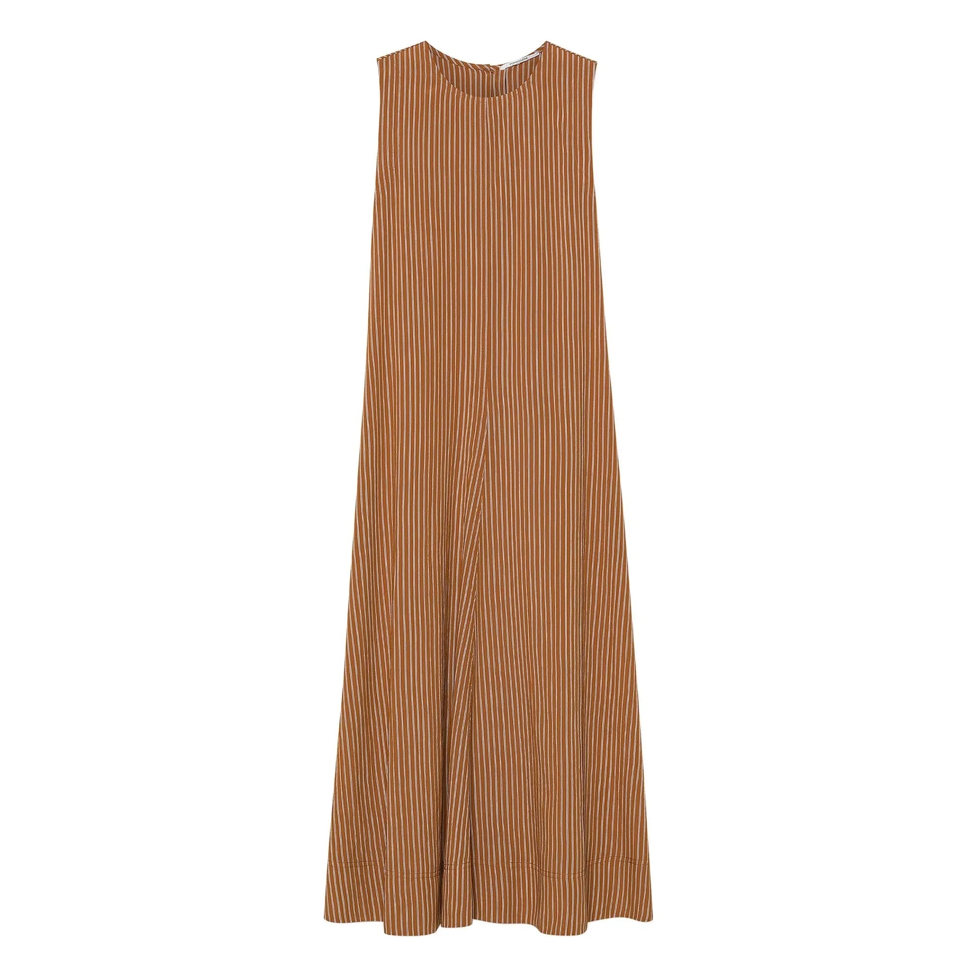 Pomandère - Gestreiftes Kleid | Apricot