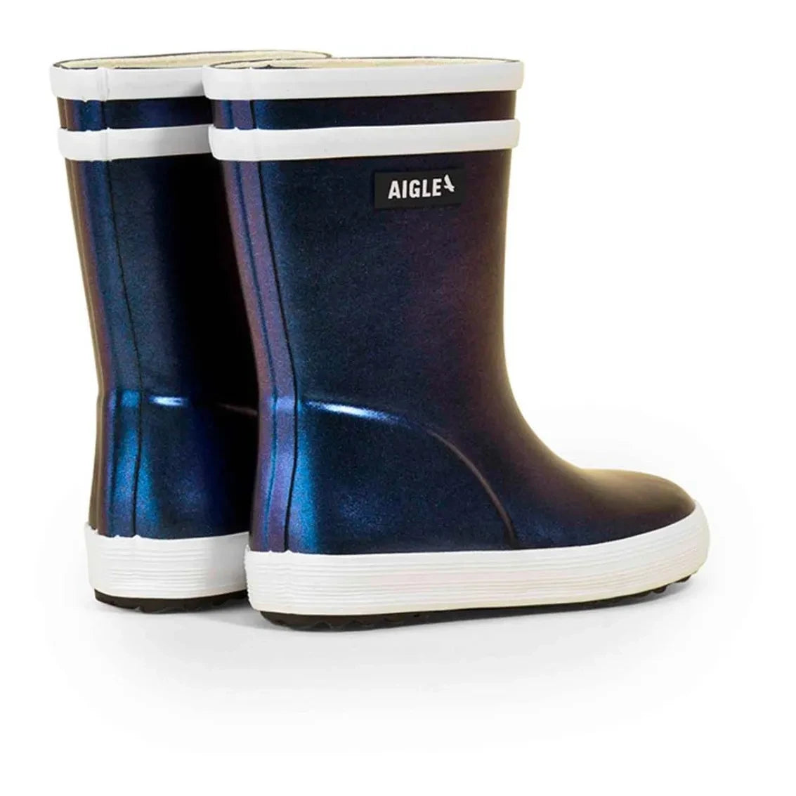 Aigle - Flac Iriserant Baby-Regenstiefel | Nachtblau