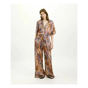 Momoni - Hose mit Aspen-Muster | Lila