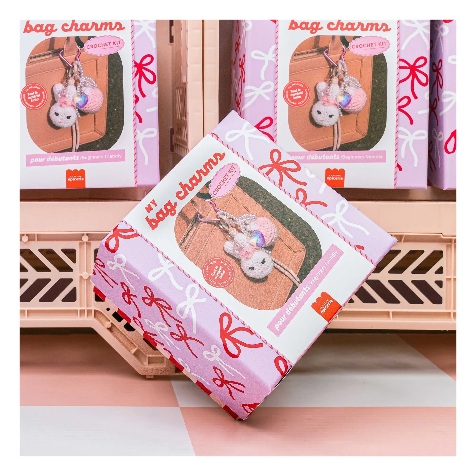 La Petite Épicerie - Crochet Charm Set - Glam Pink