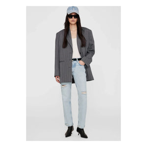 Anine Bing - Jeremy AB recycelte Faser Kappe | Denim gebleicht