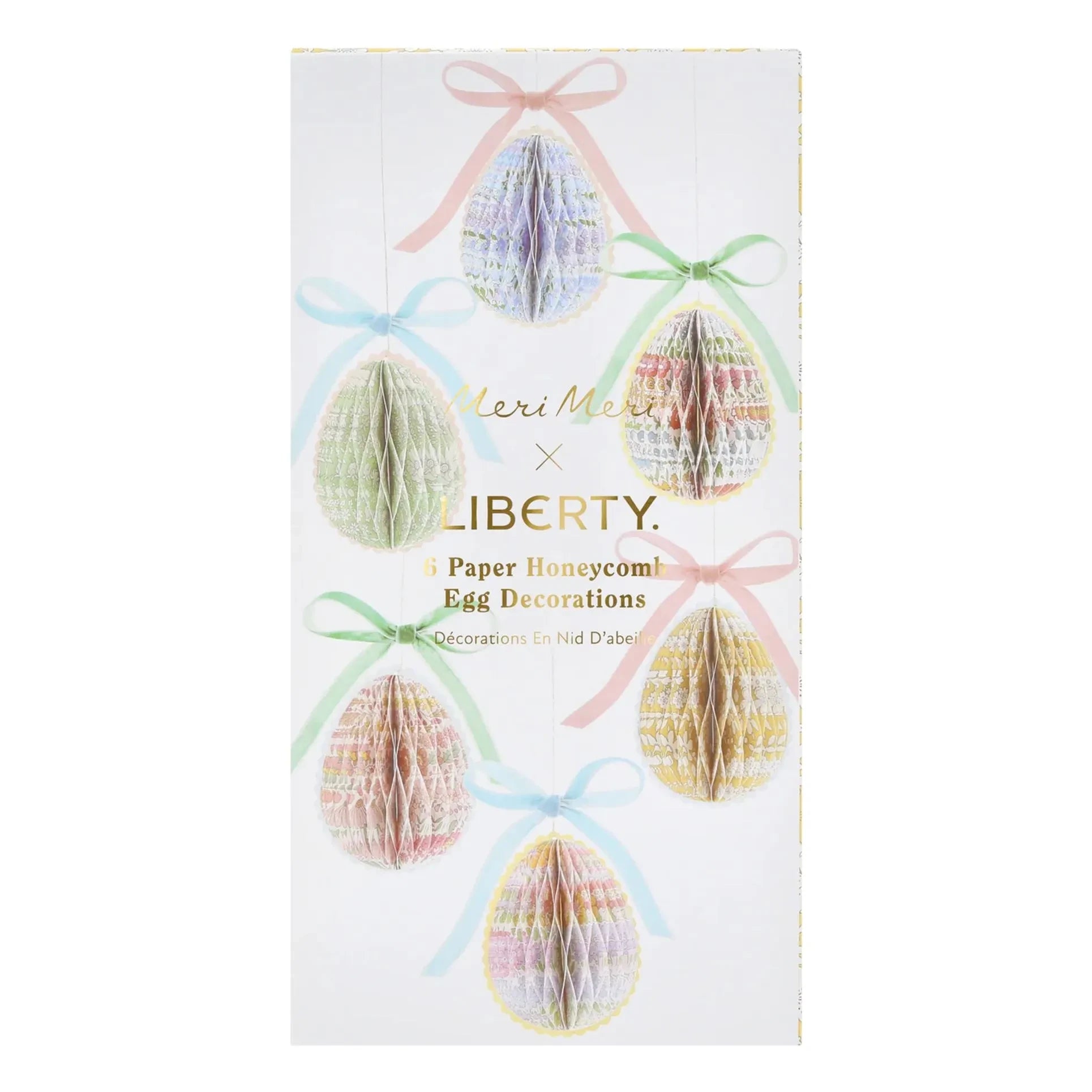 Meri Meri - Decorative Hanging Eggs - Meri Meri x Liberty - 6-piece Set