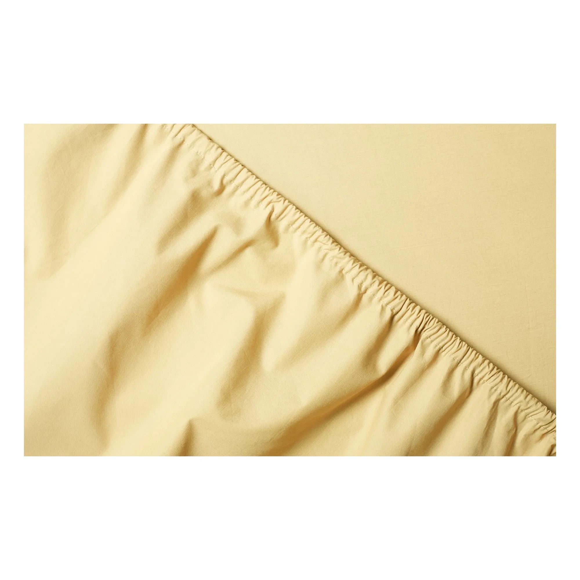 Suite 702 - Organisches Perkal-Spannbetttuch - Buttergelb | Gelb