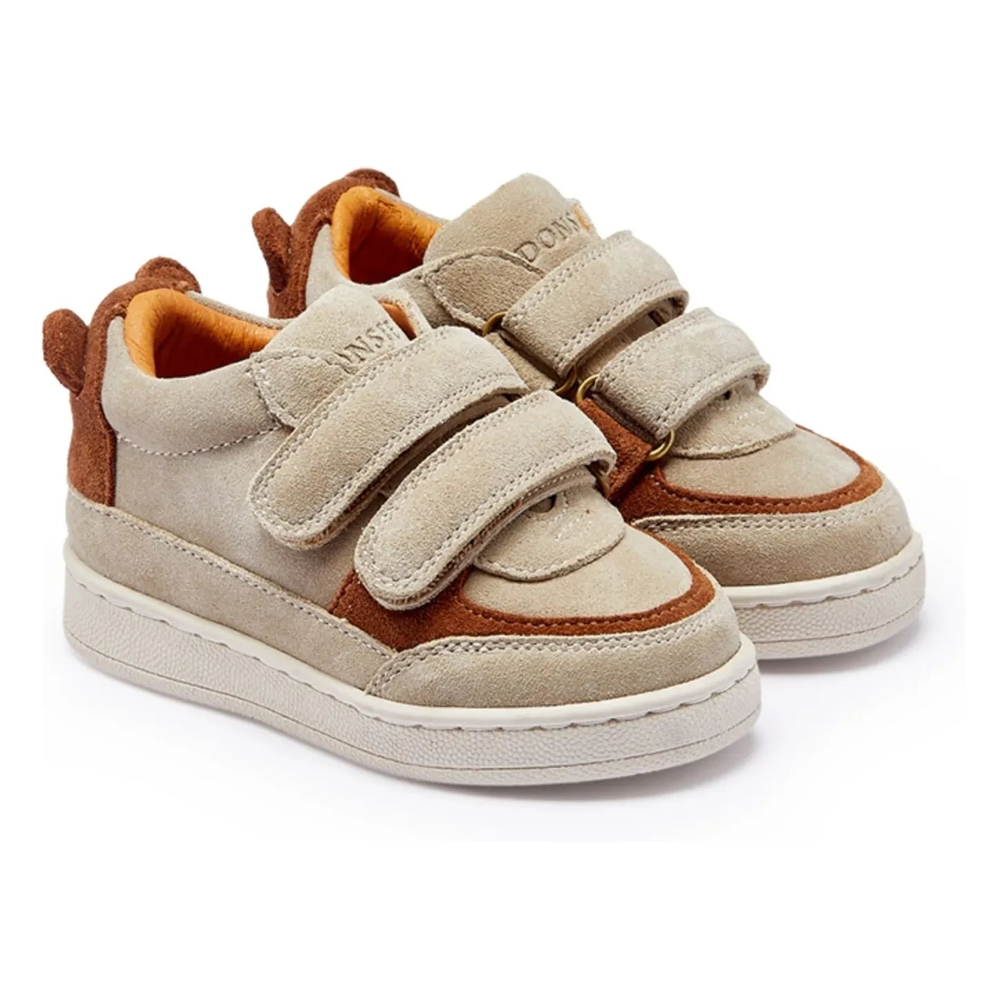 Donsje - Pinou Bär Wildleder-Sneakers mit Klettverschluss | Beige