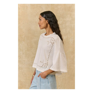 Louise Misha - Neolar Organic Cotton Blouse | Ecru