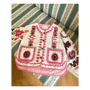 SISSEL EDELBO - Maggie Bestickte Jacke - Kinderkollektion | Ecru