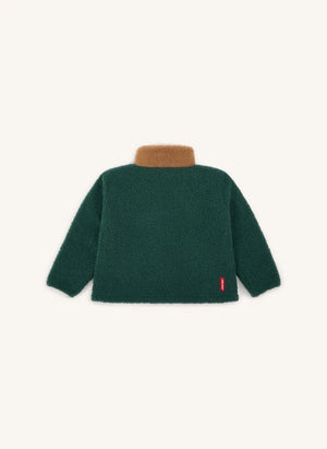 Hello Hossy - Giacca in pile con zip | Verde