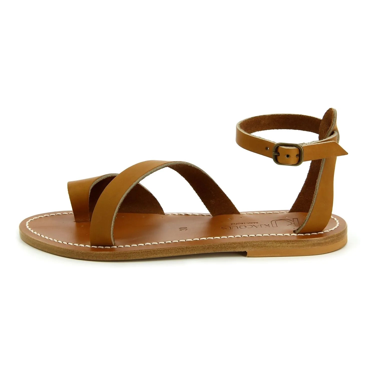 K.Jacques - Anaelle Perlensandalen | Natur