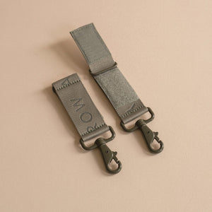 Avery Row Logo Pram Bag Clips - Olive Green-Stroller Clips-Olive Green- | Natural Baby Shower