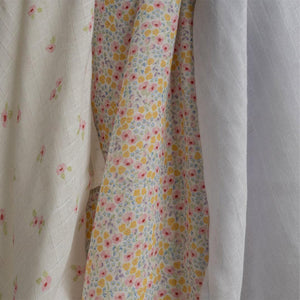 Avery Row Muslin Squares, Set of 3 - Wildflower Garden-Muslin Squares-Wildflower Garden-One Size | Natural Baby Shower