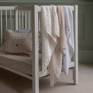 Avery Row Muslin Squares, Set of 3 - Wildflower Garden-Muslin Squares-Wildflower Garden-One Size | Natural Baby Shower