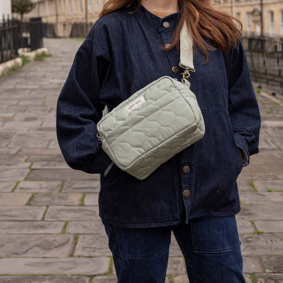 Avery Row Stroller Organiser Bag - Sage-Stroller Organisers-Sage- | Natural Baby Shower