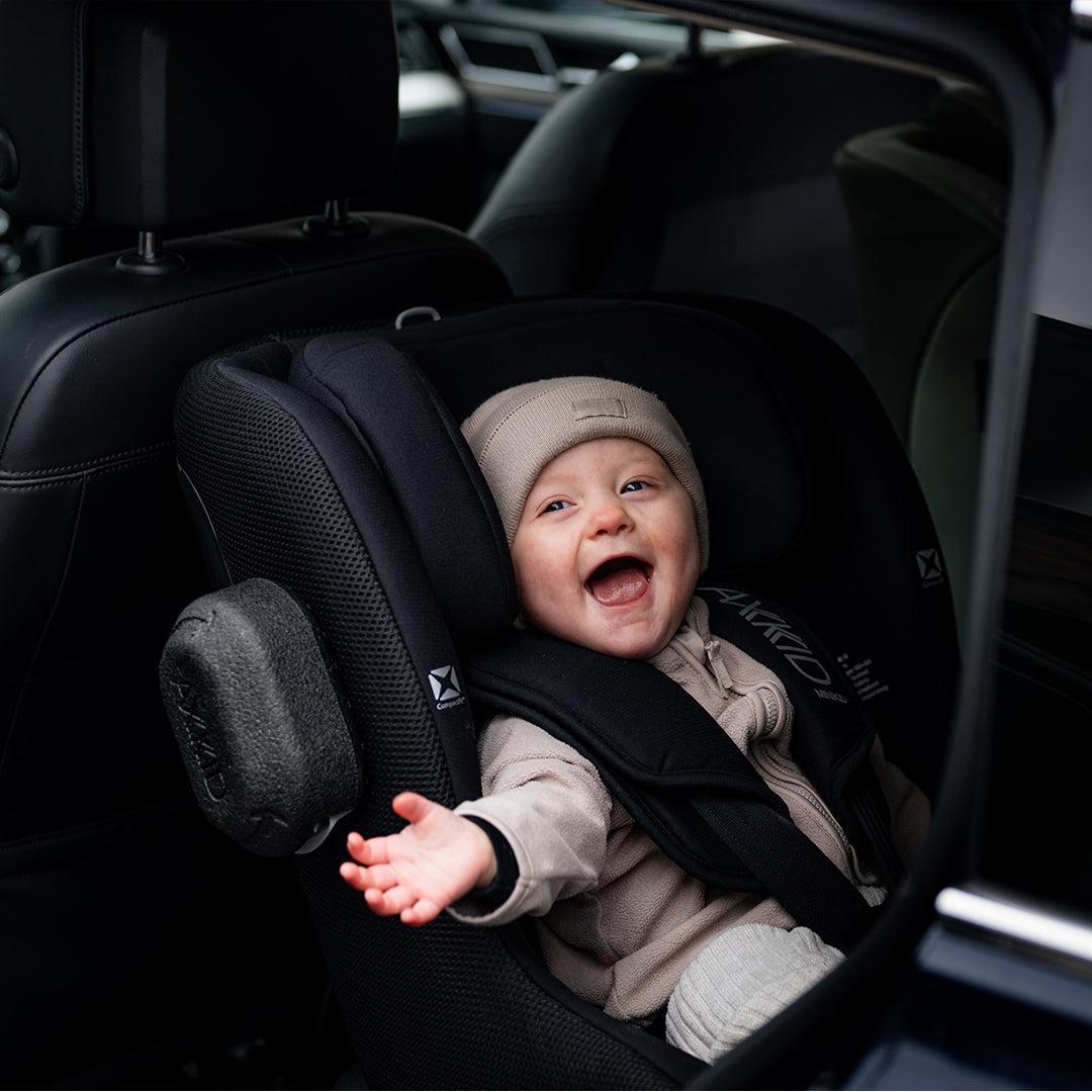 Axkid Minikid CORE Car Seat - Coastal Storm Black-Car Seats-Coastal Storm Black- | Natural Baby Shower