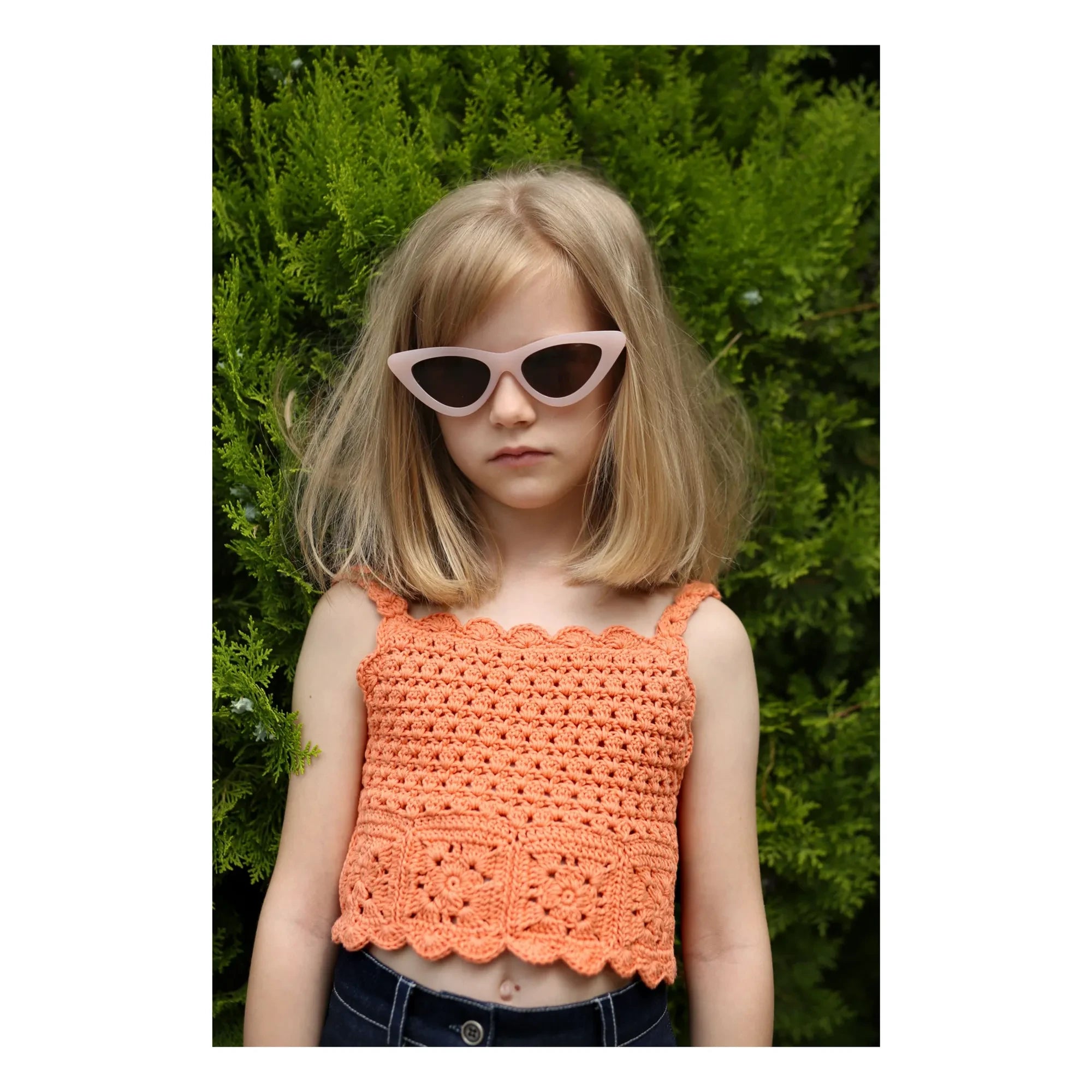 Kalinka - Top Elvira Crochet | Orange