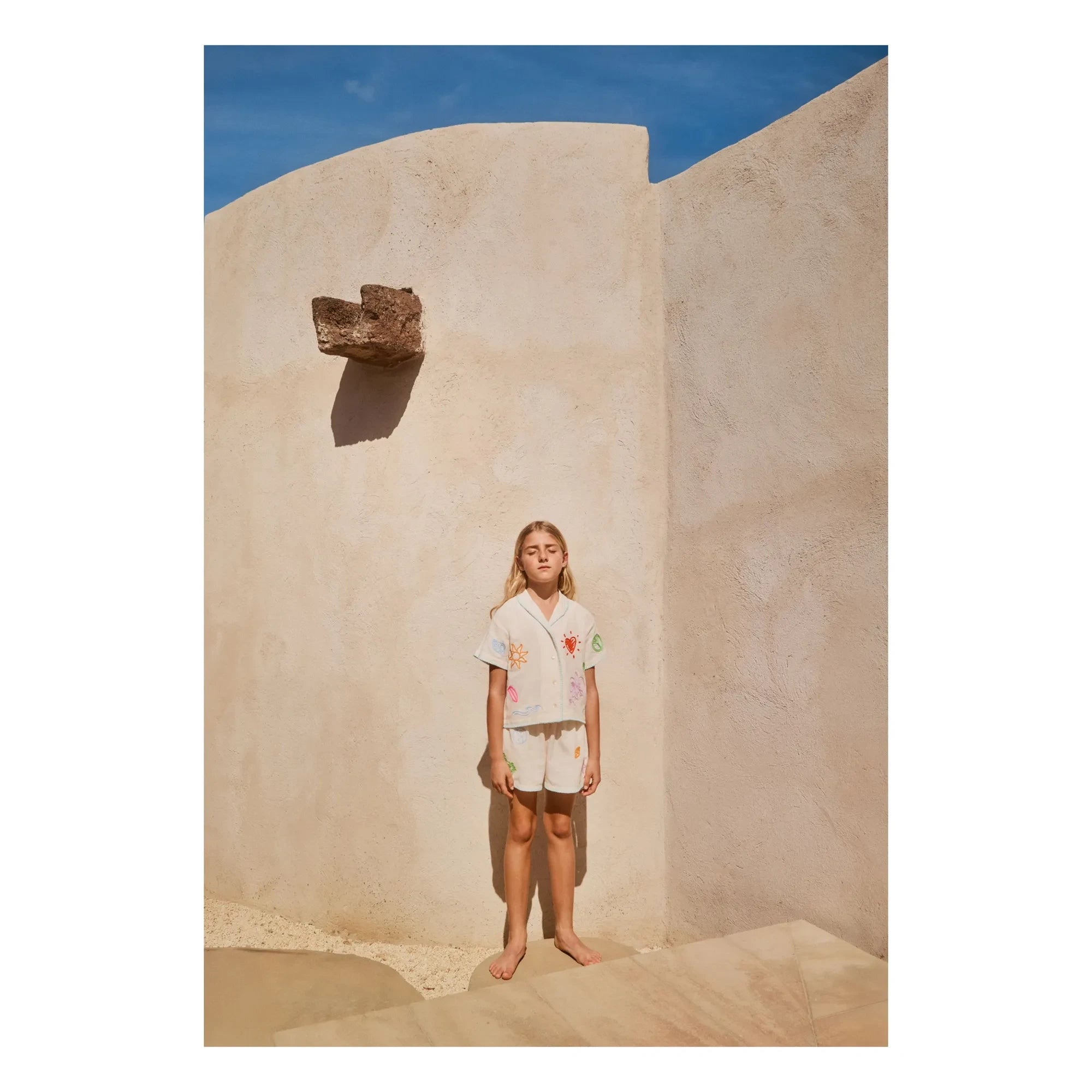 Molo - Rosalle Minis Doodles Hemd | Ecru