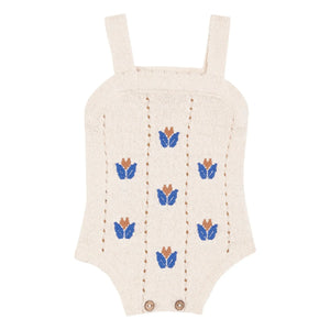 Birinit - Feinmaschiger Overall | Gebrochenes Weiß