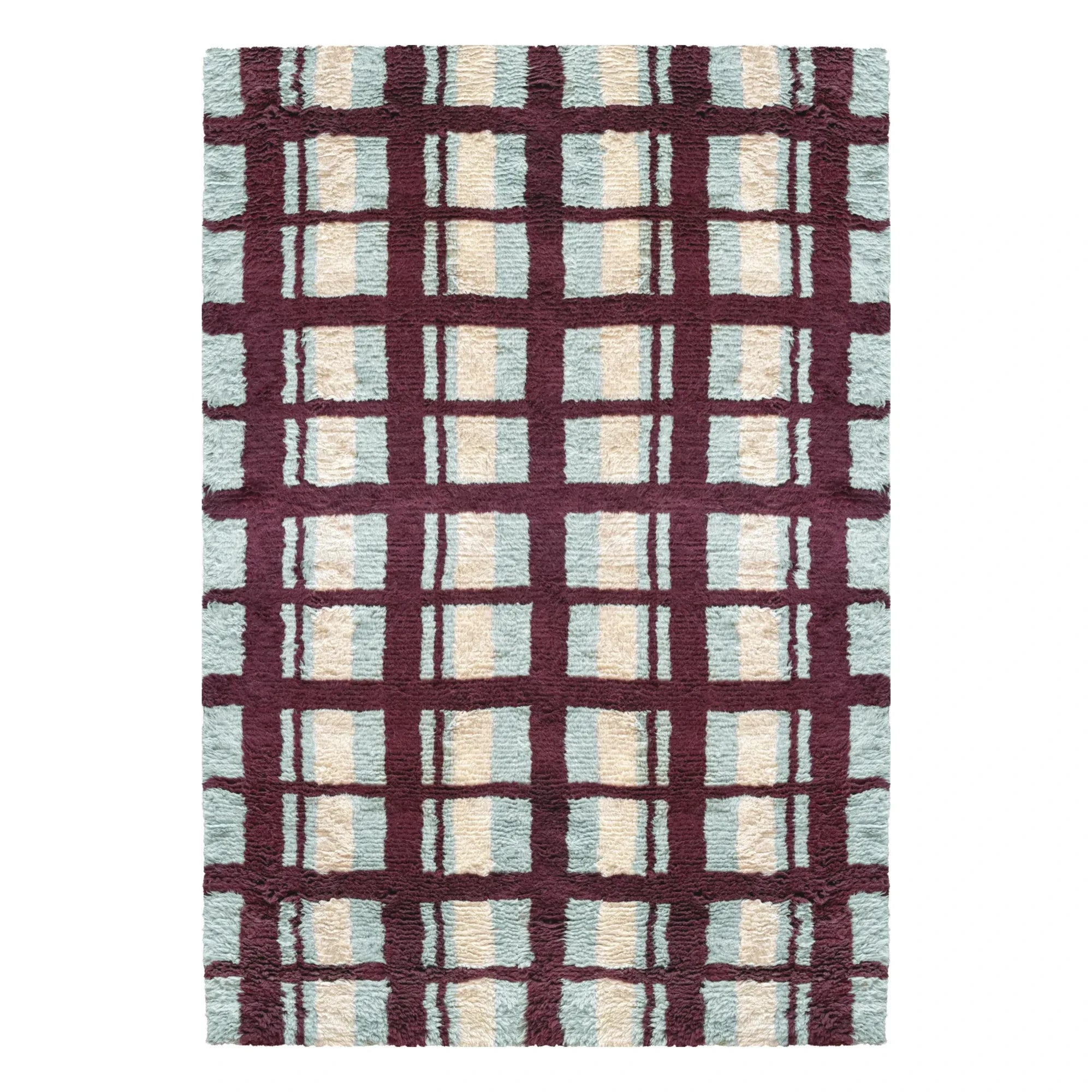 Layered - Arbor wool rug, Evelina Kroon | Burgundy