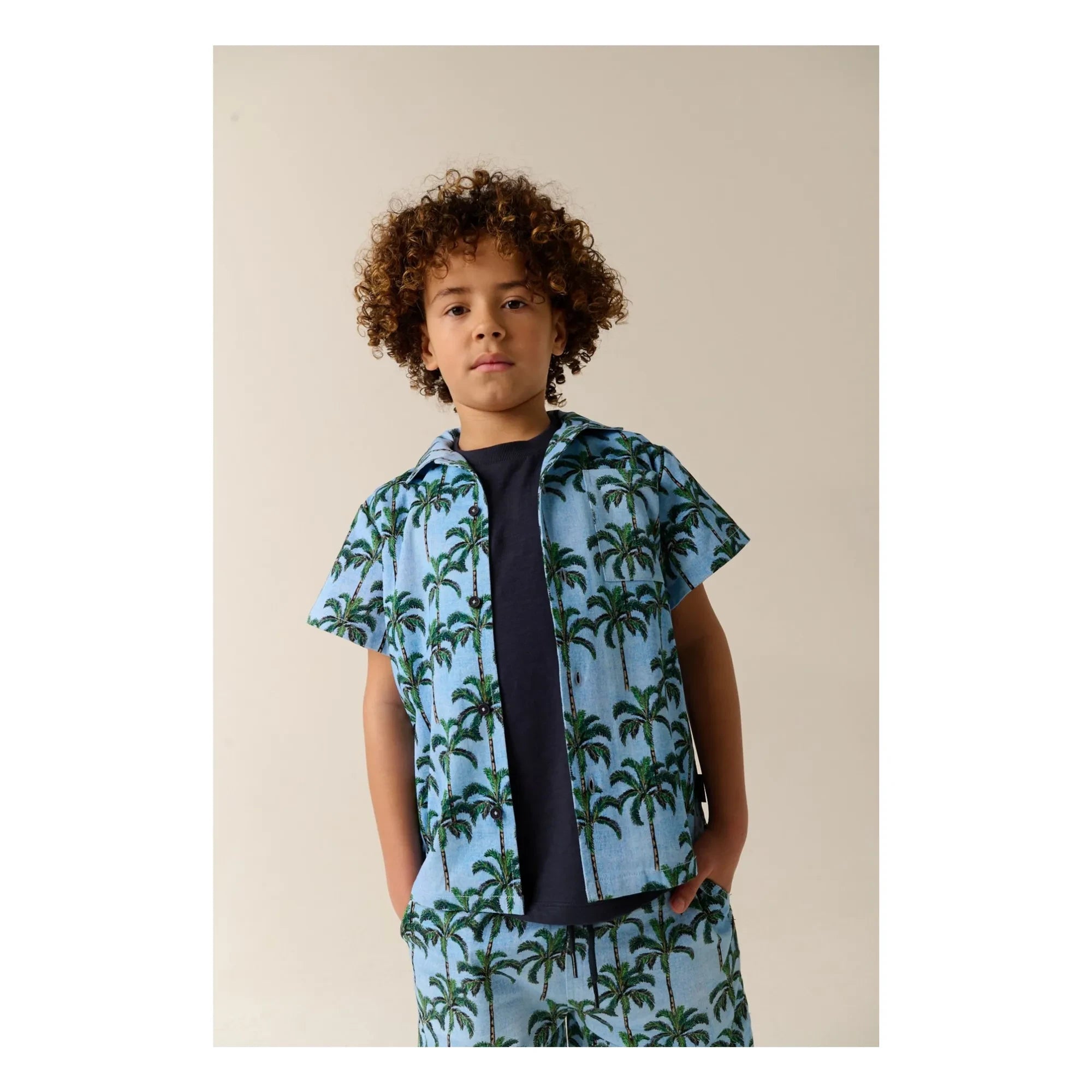 Tumble N'Dry - Melanesia Palm Shorts | Light blue