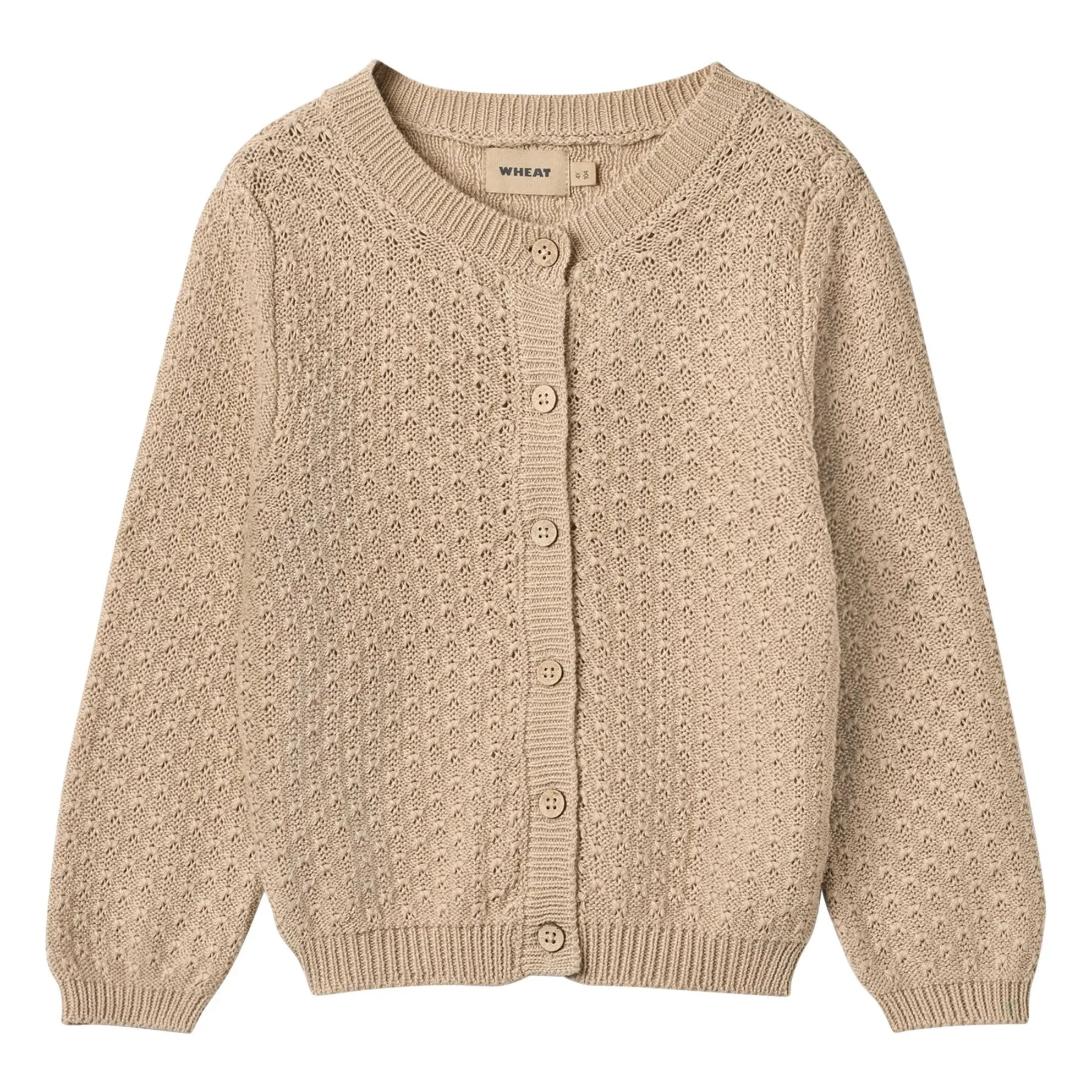 Weizen - Magnella Bio-Baumwoll-Cardigan | Ecru