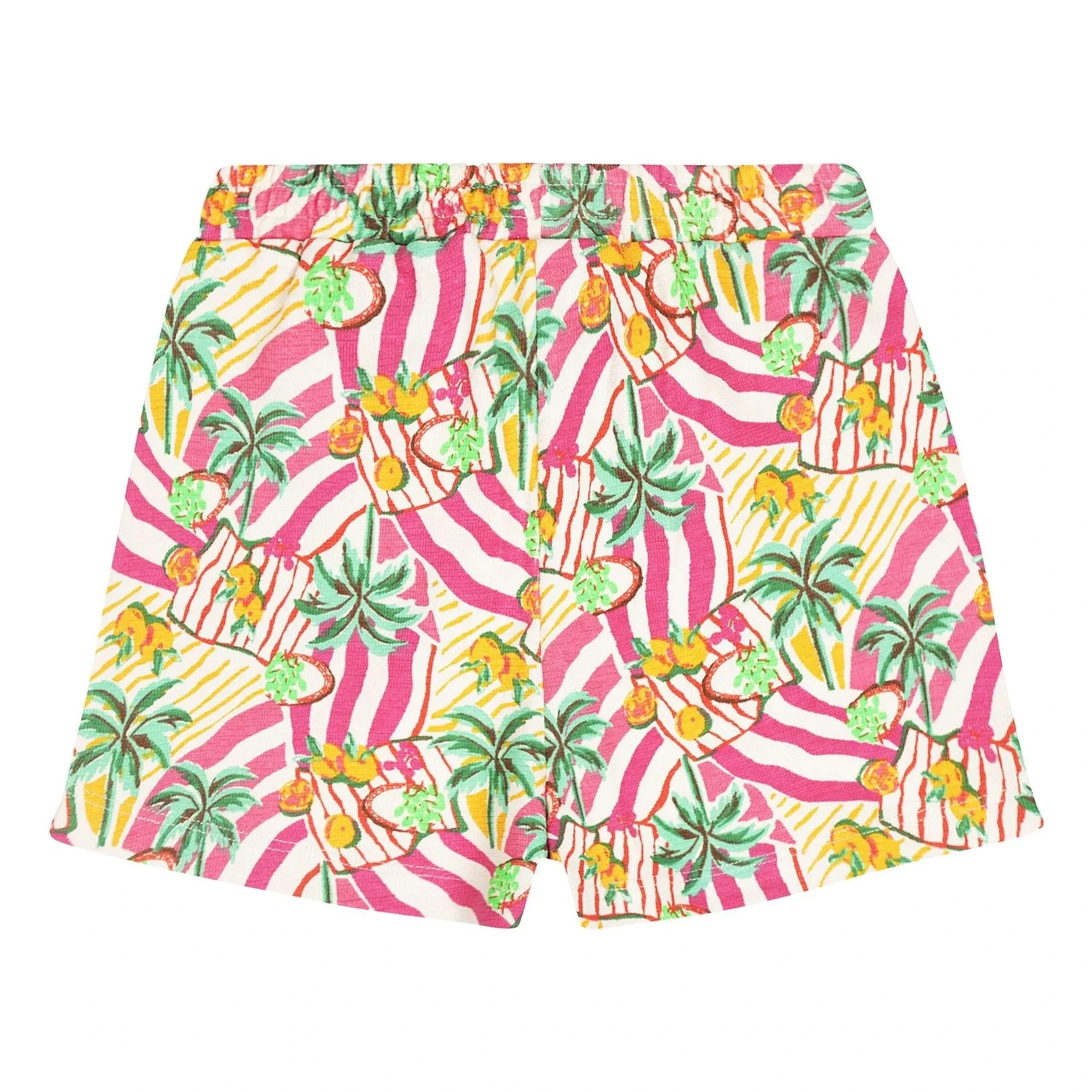 Tumble N'Dry – Amazonas Palmen-Shorts aus Bio-Baumwolle | Pink