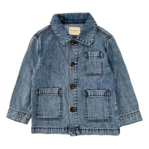 Longlivethequeen - Cepli Denim Ceket | Açık Denim