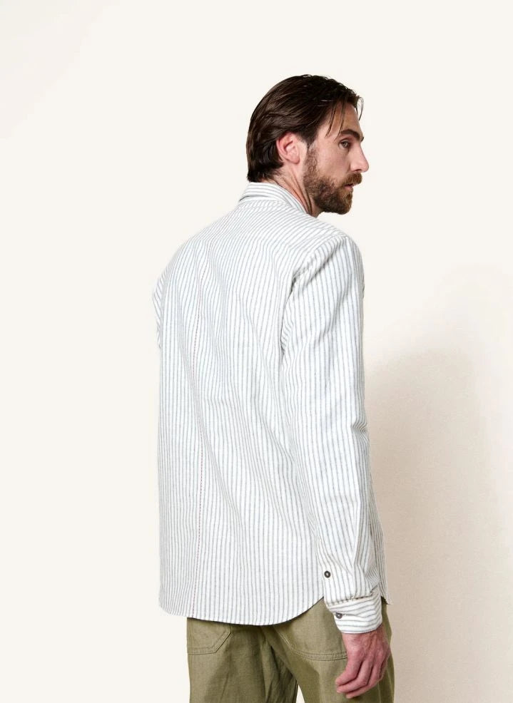 Homecore - Tokyo Sapporo Çizgili Gömlek | Açık Mavi