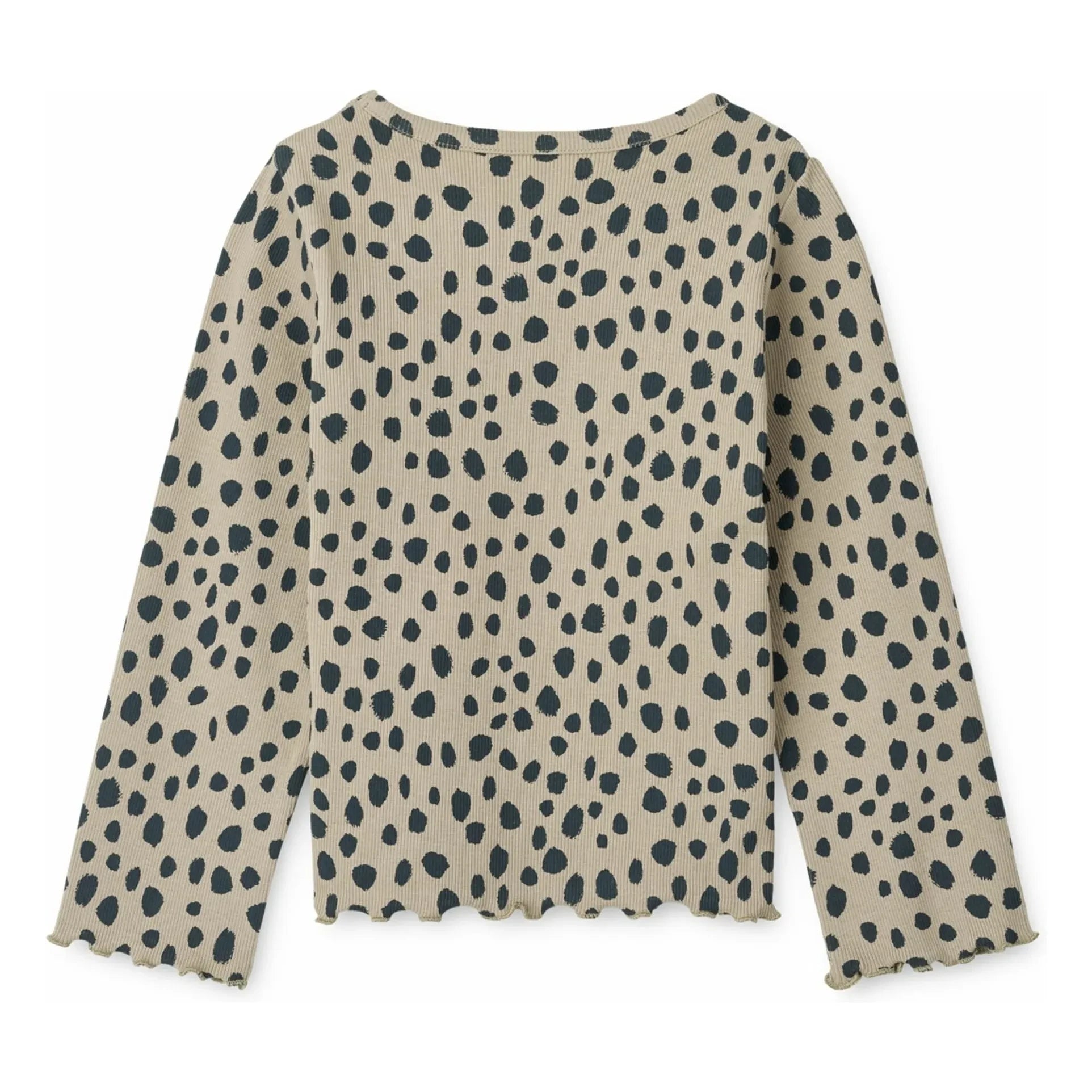 Liewood – Geripptes T-Shirt aus Bio-Baumwolle Nieve | Beige