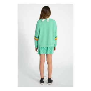 Piupiuchick - Striped Organic Cotton Sweatshirt | Green