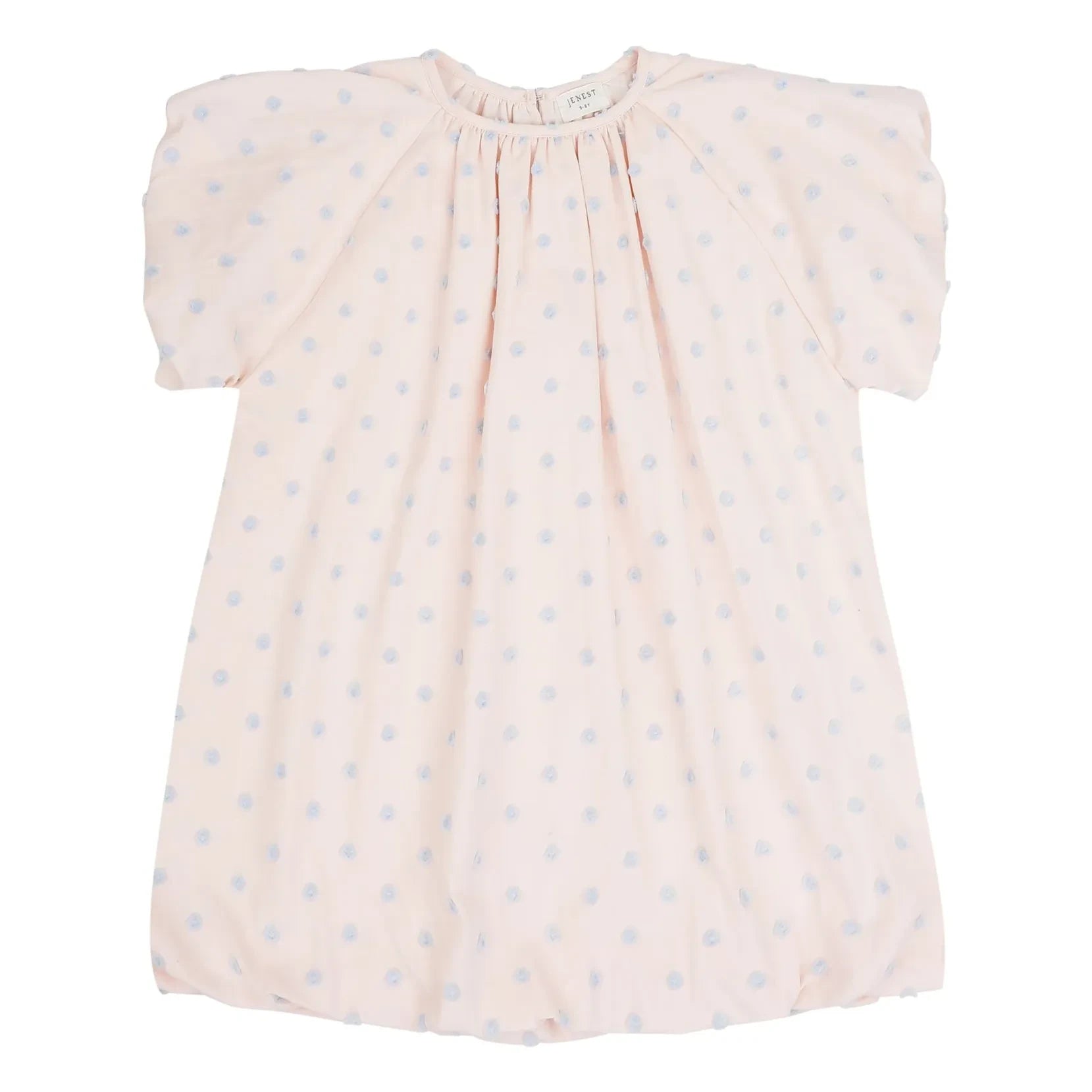 Jenest - Bella Pois Coton Bio Ballonkleid | Hellrosa