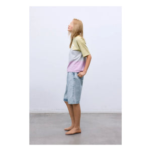the new society - Bermudashorts aus Baumwolle | Denim-Blau