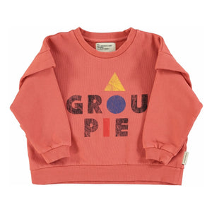 Piupiuchick - Groupie organik pamuklu fırfırlı sweatshirt | Coral