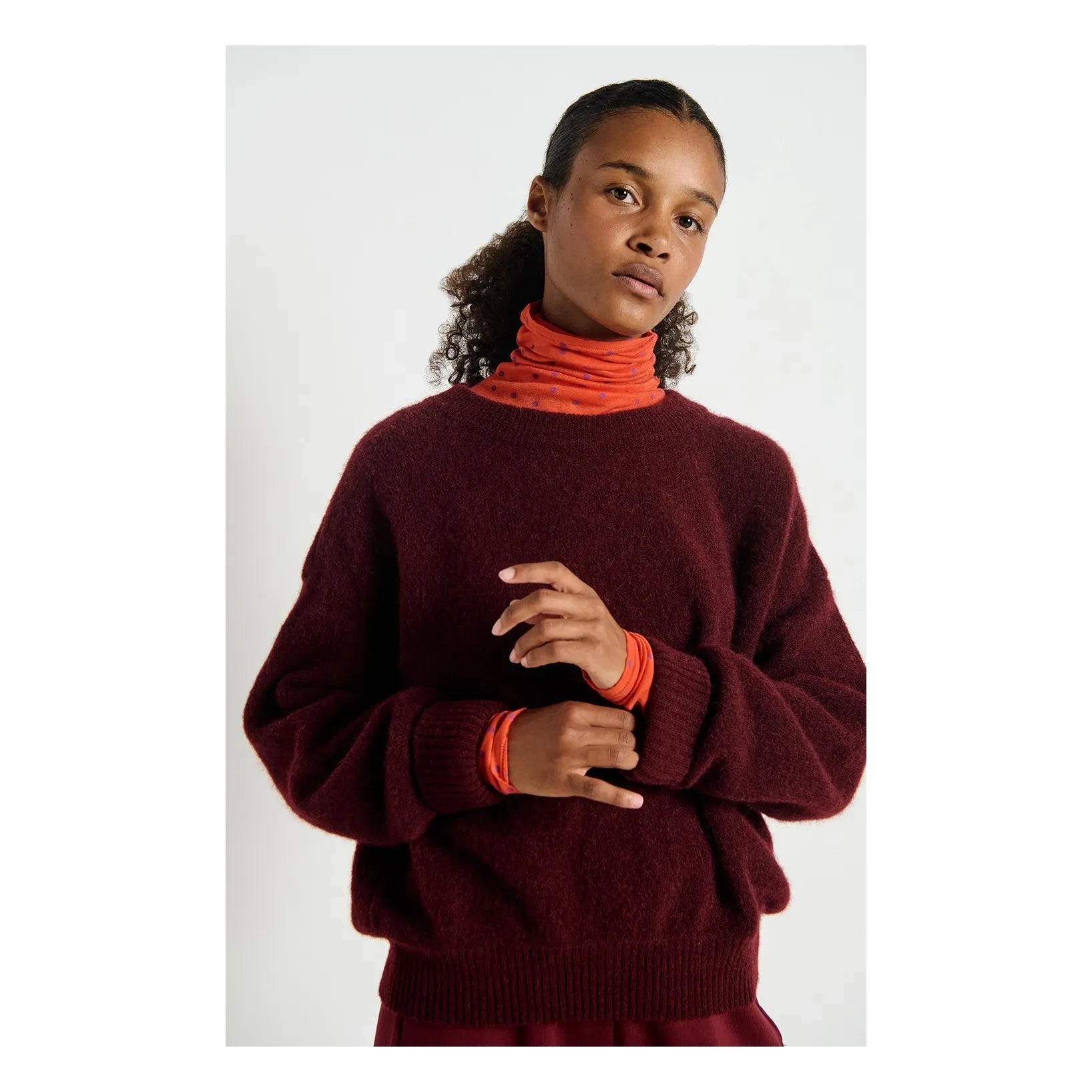 American Vintage - Vitow Alpaka Kazak | Garnet