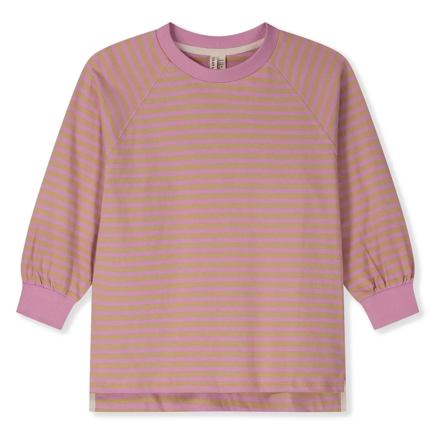 Gray Label - Oversize Çizgili Organik Pamuklu Tişört | Pembe