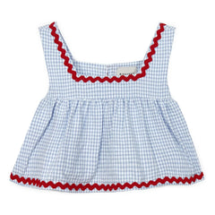 Mipounet - Top Sylvie Vichy | Light Blue