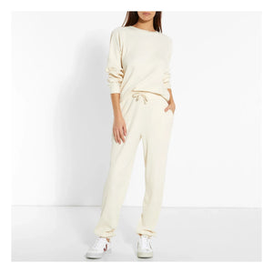 Baserange - Basic Ribbed Sweatshirt | Off White